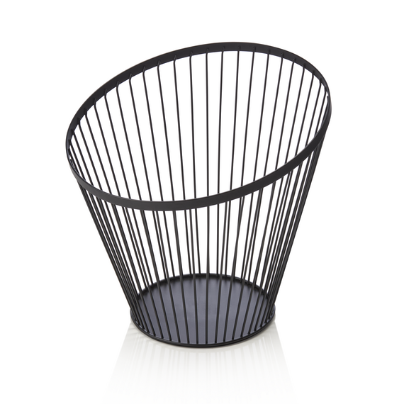 Was Germany Buffetkorb, Ø 28 cm, Höhe 26,5 cm, schwarz pulverbeschichtet, Metall