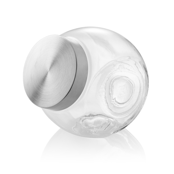 Was Germany Bonboniere, 1,7 ltr., 18 x 12,5 x 17,5 cm, Glas, Edelstahl