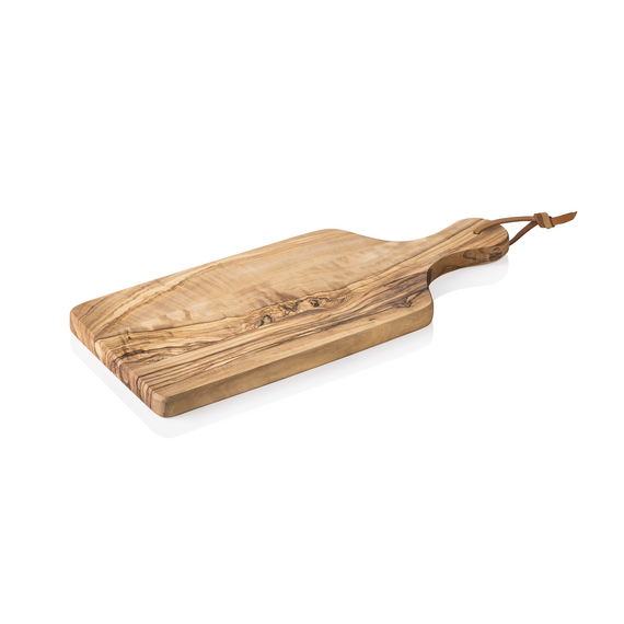 Pure Servierbrett OLIVE, mit Griff, 27 x 13 cm, Olivenholz