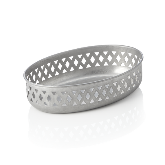 Steel & Style Brotschale VINTAGE, 22 x 15 x 5,5 cm, Chromnickelstahl