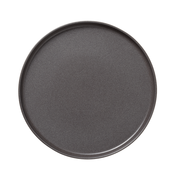 Rockzzero Teller Set, flach, Ø 33 cm, stone grey, Set á 4 Stück, Steinzeug