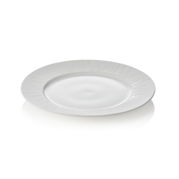 Maya Teller Set SHIRO, flach, Ø 22 cm, weiß, Set á 4 Stück, Porzellan