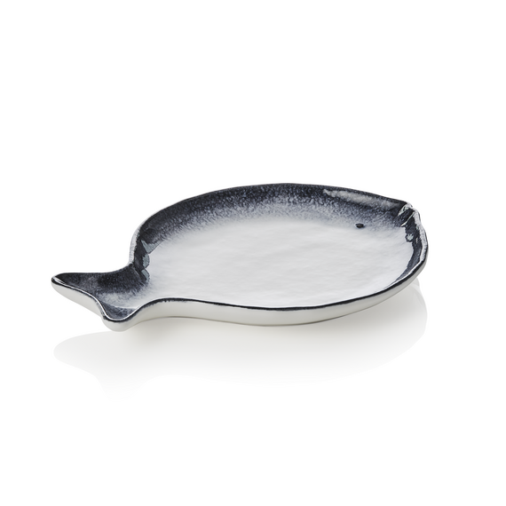 Was Germany Fischteller Set, 21 x 16 x 2 cm, Set á 6 Stück, Porzellan