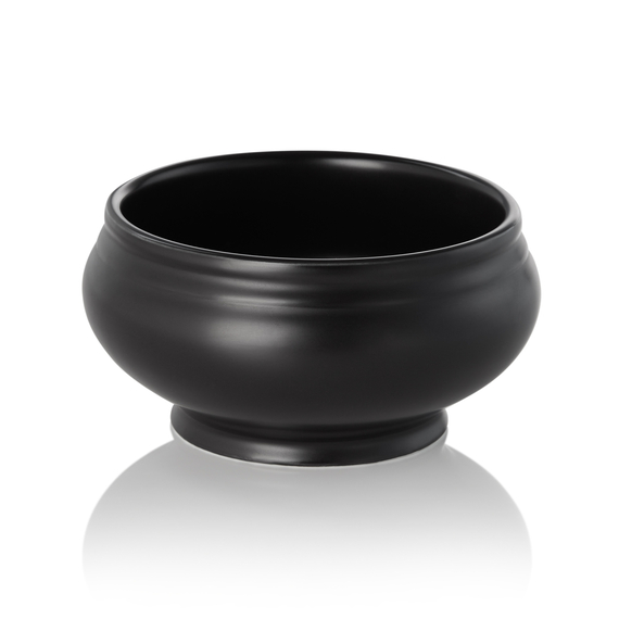 Was Germany Terrine, 0,5 ltr., Ø 12,5 cm, schwarz matt, Porzellan