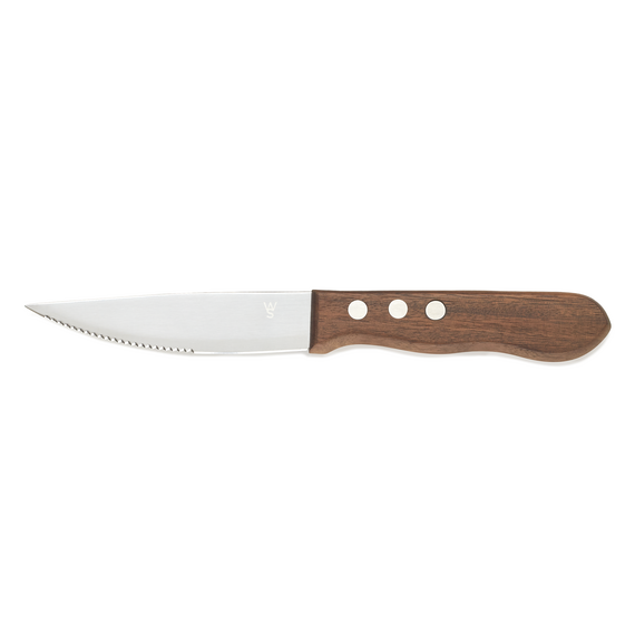 Was Germany Steakmesser Set, mit Pakkaholzgriff, 25 cm, Set á 6 Stück, Holz, Chromstahl 13/0
