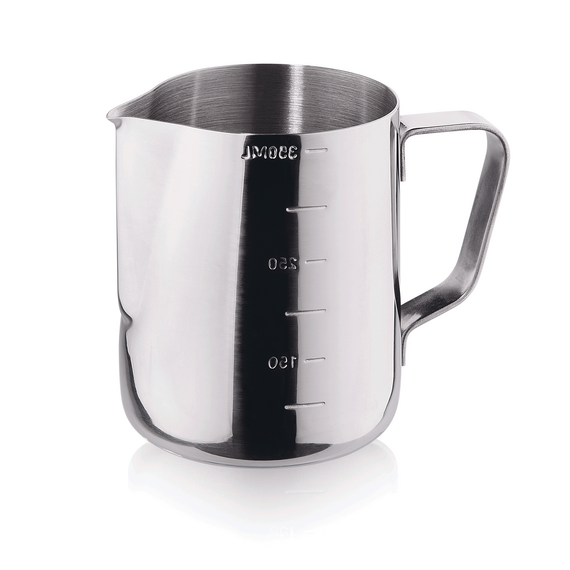 Was Germany Gießer, 0,6 ltr., Ø 7,5 cm, Höhe 11 cm, beidseitige Skalierung, Chromnickelstahl