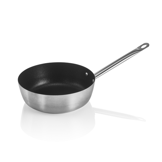 Was Germany Sauteuse COOKWARE 21 mit Antihaftbeschichtung, Ø 24 cm, 2 ltr., Chromnickelstahl 18/10