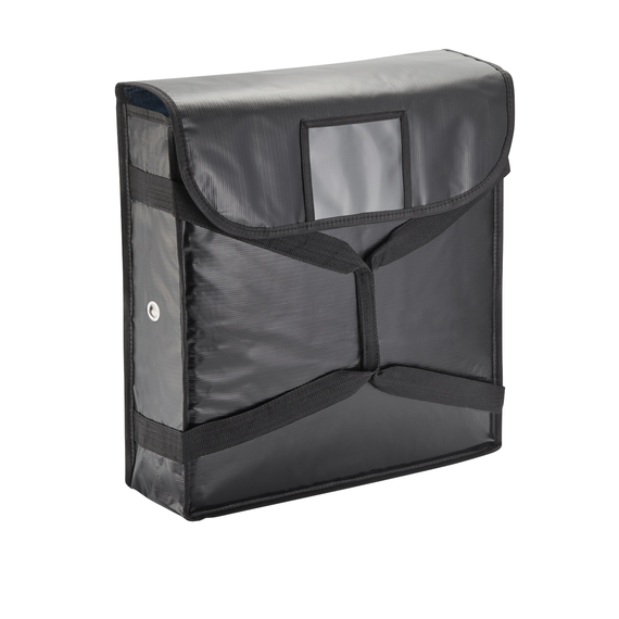 Was Germany Isoliertasche, für 2 Pizzen, 51 x 51 x 11 cm, schwarz, Kunststoff, Aluminium