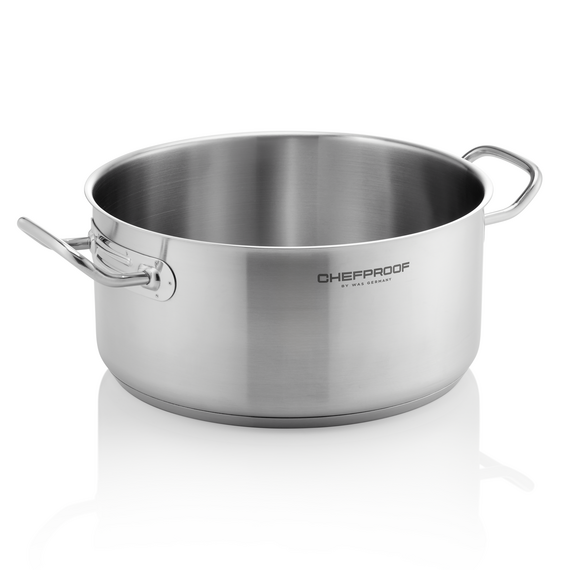 Chefproof Bratentopf, Ø 28 cm, 7 ltr., Chromnickelstahl 18/10