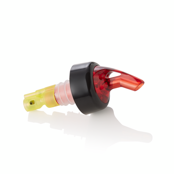 Was Germany Ausgießer Set, 5,0 cl, gelb, Set á 12 Stück, Kunststoff, Edelstahl