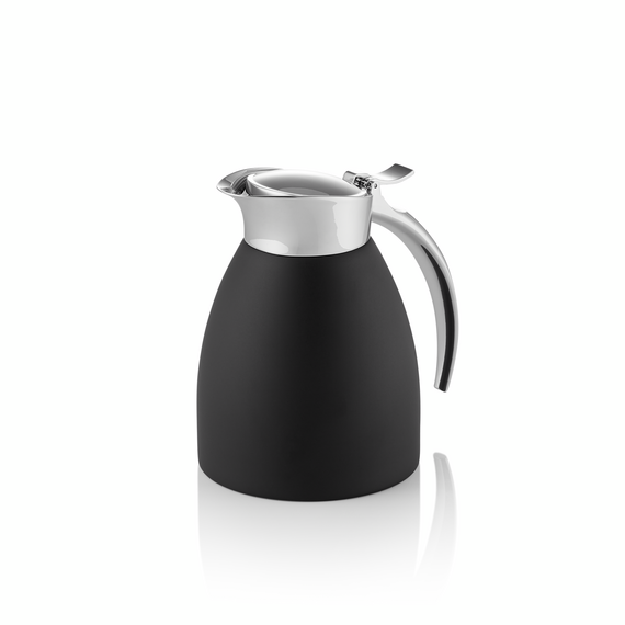 Was Germany Isolierkanne, 0,3 ltr., Ø 10,5 cm, Höhe 13,5 cm, schwarz, Chromnickelstahl 18/8