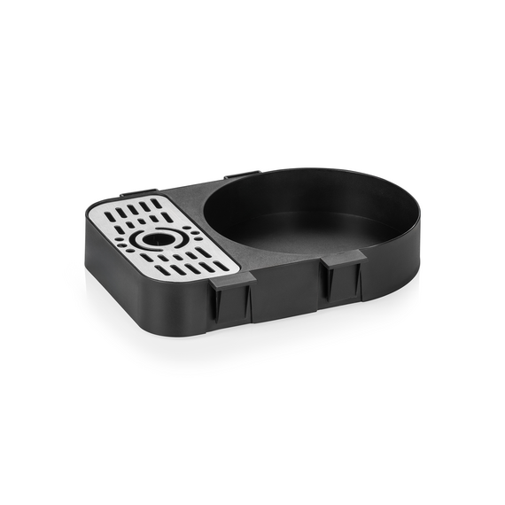 Was Germany Tropfschale, 23 x 18 x 4 cm, schwarz, Chromnickelstahl, Polypropylen