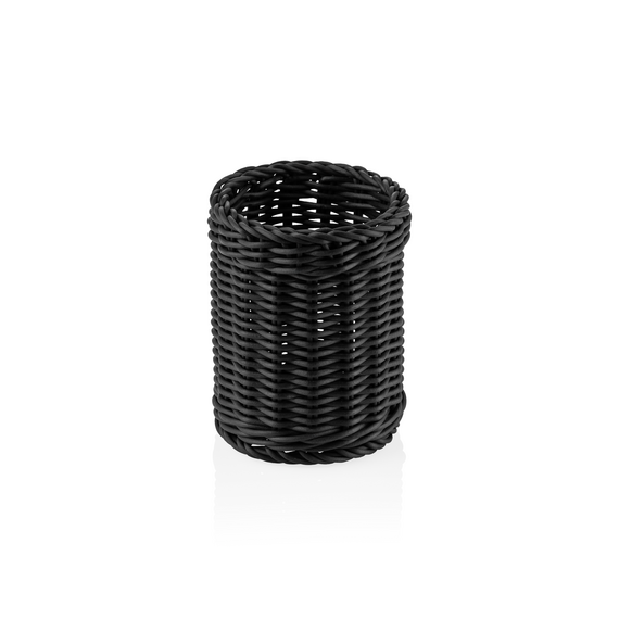 Weaver Pro Besteckkorb Systemkörbe, Ø 12 cm, Höhe 15 cm, schwarz, Polypropylen