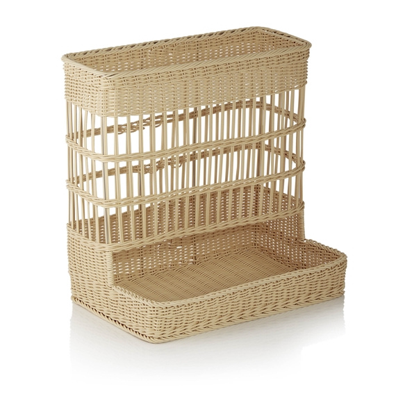 Weaver Pro Brötchenschütte Systemkörbe, 60 x 49 x 60,5 cm, hellbeige, Polypropylen