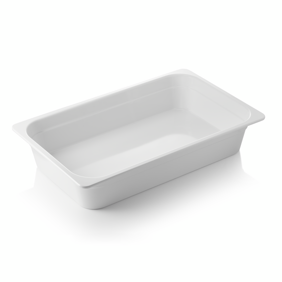 Was Germany GN Behälter GN 65 WHITE 1/1-100 mm, weiß, Melamin