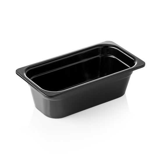 Was Germany GN Behälter GN 65 BLACK 1/3-100 mm, schwarz, Melamin