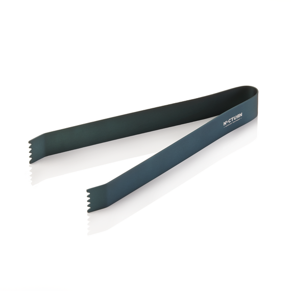 Nocturn Eiszange, 18 cm, blau matt, Chromnickelstahl 18/8