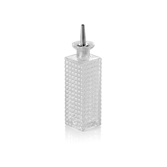 Nocturn Bitterflasche, 0,23 ltr., 5,5 x 5,5 x 17 cm, Glas, Edelstahl