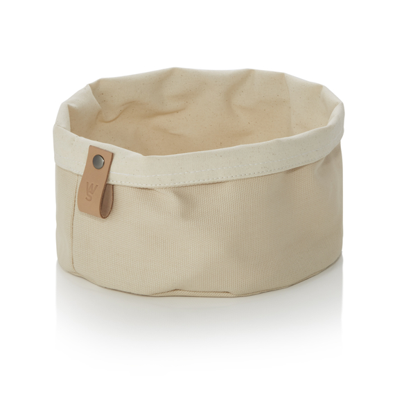 Was Germany Brottasche FLIP COTTON, Ø 20 cm, Höhe 12 cm, cream, Canvas