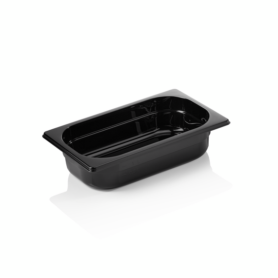 Was Germany GN Behälter GN 96 BLACK 1/4-065 mm, schwarz, Polycarbonat