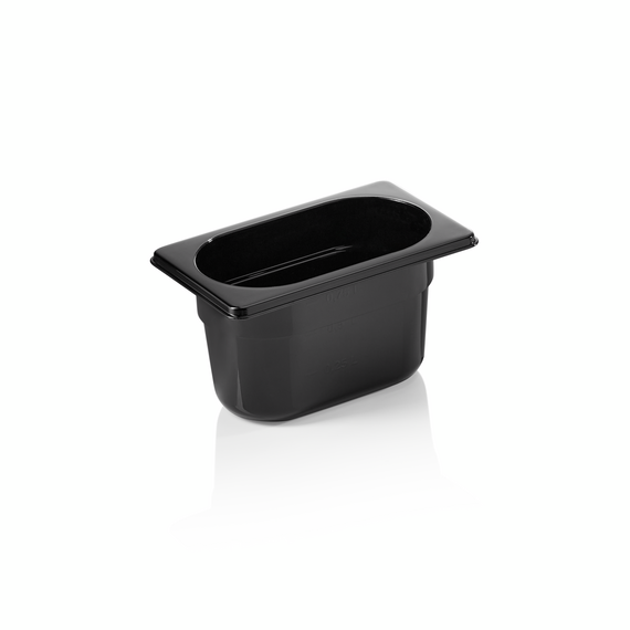 Was Germany GN Behälter GN 96 BLACK 1/9-100 mm, schwarz, Polycarbonat