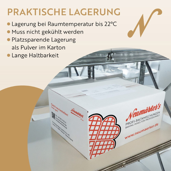 Neumärker Poffertjes-Ready-Mix | Poffertjes-Backmischung für Gastronomie | Karton à 10 kg (10x 1 kg) , Bild 5