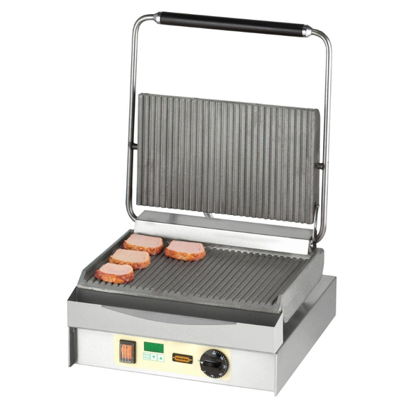 Neumärker Chopper-Grill oben + unten geriffelt, mit Digitaltimer