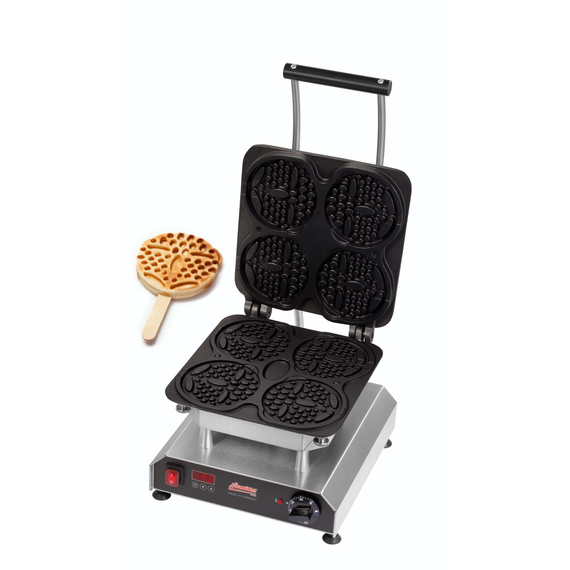 Neumärker Waffeleisen Thermocook® inkl. Waffel-Bärchen am Stiel Wechselplatten 