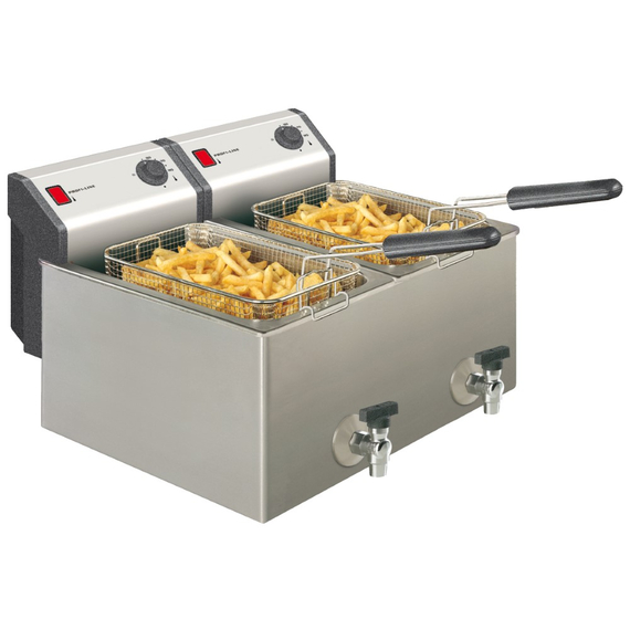 Neumärker Elektro-Fritteuse 2x 8 Liter 