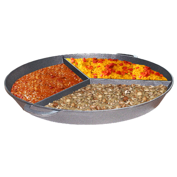 Neumärker Großraumpfanne Ø 800 mm mit 3-Teilung 