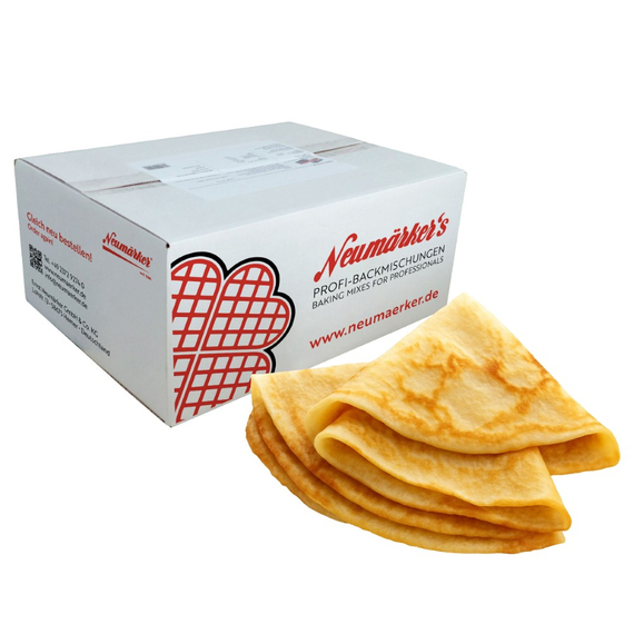 Neumärker Crêpes-Ready-Mix | Crêpes Backmischung für Gastro | Karton à 10 kg (10x 1 kg) 