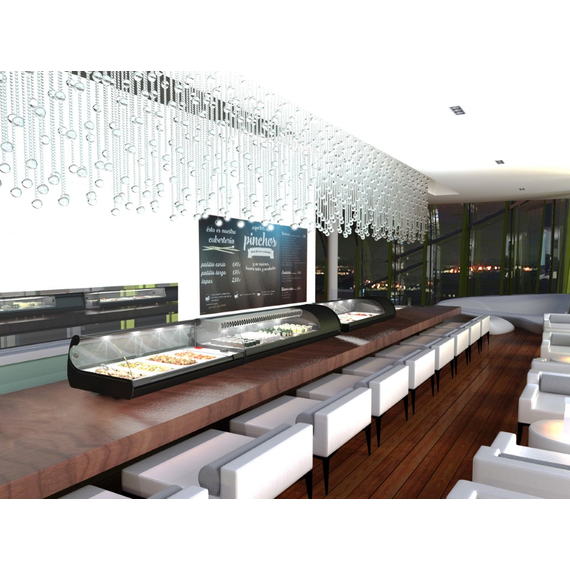 Neumärker Royal Cooling Sushi 4 4x GN 1/3 x 40 mm, Kompressor rechts, Bild 3