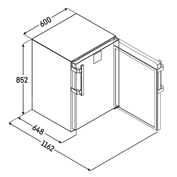 Liebherr FFTCvg 1501 Premium Unterbaufähiger Gefrierschrank mit Umluftkühlung, Farbe: Edelstahl, Bild 5