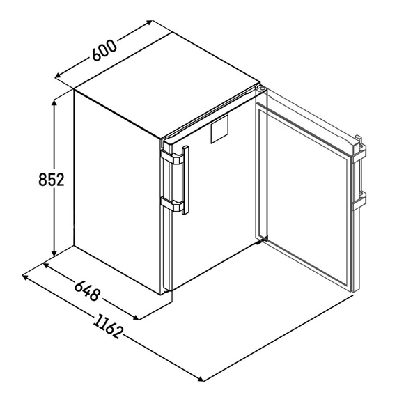 Liebherr FFTsg 1501 Premium Unterbaufähiger Gefrierschrank mit statischer Kühlung, Farbe: Weiß, Bild 5