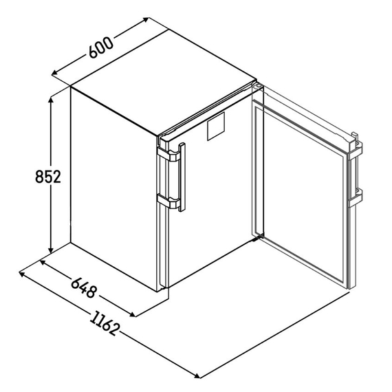 Liebherr FFTvg 1501 Premium Unterbaufähiger Gefrierschrank mit Umluftkühlung, Farbe: Weiß, Bild 5