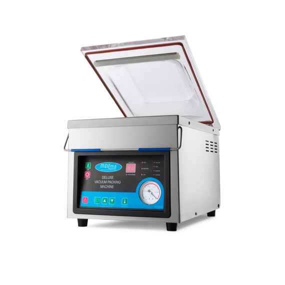 Maxima Gastro Vakuumiergerät - 26 cm Siegelbalken - W28 x D38,5 cm x H9 Kammer