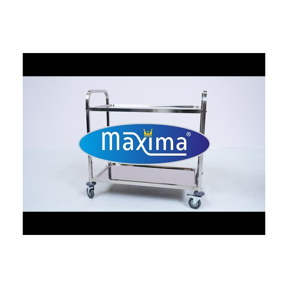 Maxima Gastro Servierwagen Edelstahl - 3 Regale, Bild 6