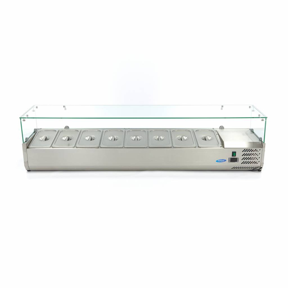 Maxima Gastro Aufsatzkühlvitrine - 180 cm - Passt 8 x 1/3 GN, Bild 2