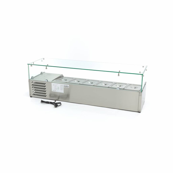 Maxima Gastro Aufsatzkühlvitrine - 140 cm - Passt 6 x 1/3 GN, Bild 4