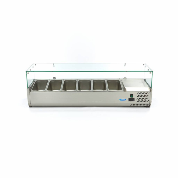 Maxima Gastro Aufsatzkühlvitrine - 140 cm - Passt 6 x 1/3 GN, Bild 6
