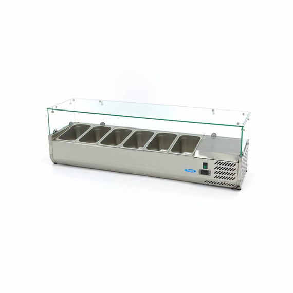 Maxima Gastro Aufsatzkühlvitrine - 140 cm - Passt 6 x 1/3 GN, Bild 5