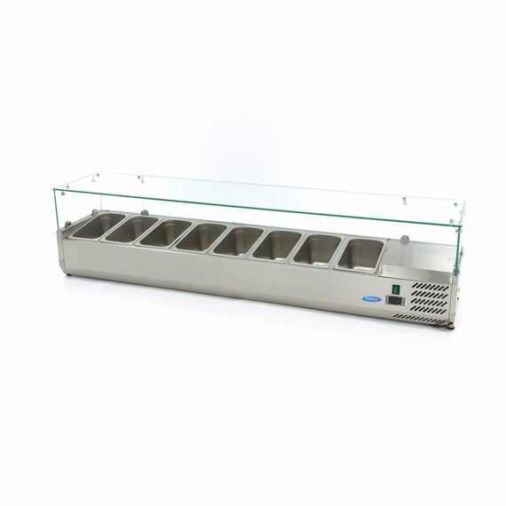 Maxima Gastro Aufsatzkühlvitrine - 180 cm - Passt 8 x 1/3 GN, Bild 5