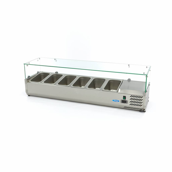 Maxima Gastro Aufsatzkühlvitrine - 150 cm - Passt 6 x 1/3 GN, Bild 5