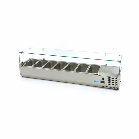 Maxima Gastro Aufsatzkühlvitrine - 160 cm - Passt 7 x 1/3 GN, Bild 5