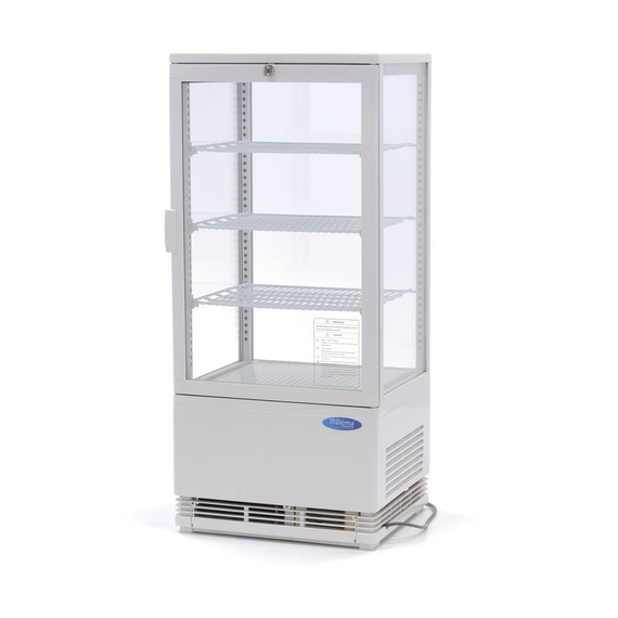 Maxima Gastro Kühlvitrine - 78 l - 43 cm - Weiß