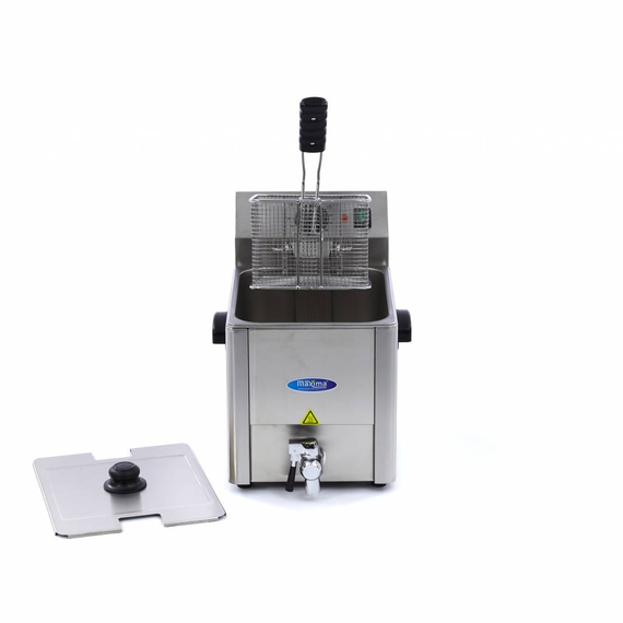 Maxima Gastro Fritteuse - 8 l - 1 Korb - mit Ablasshahn, Bild 4