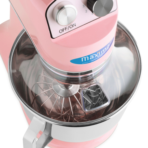 Maxima Gastro Planetenmischer - 7 l - Bis zu 2 kg Teig - Pink, Bild 9