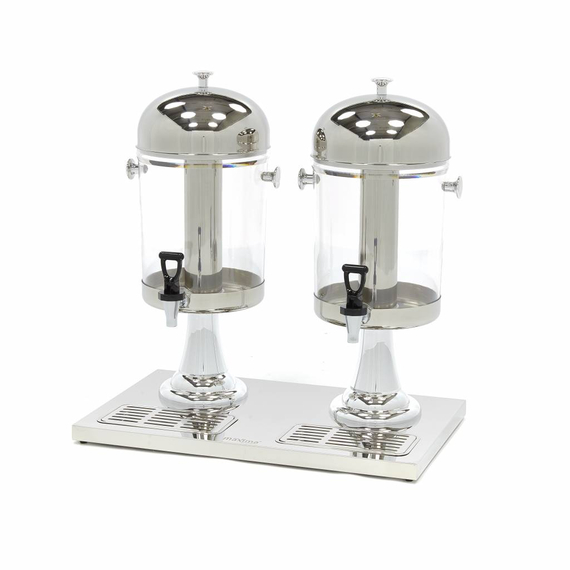 Maxima Gastro Getränkespender - 2 x 8 l - Zentralkühlrohr - funktioniert ohne Stromversorgung