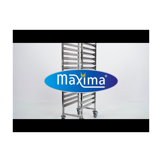 Maxima Gastro Tablettwagen - Gastronorm - Passt 16 x 1/1 GN -Tabletts - exkl.  GN -Tabletts, Bild 5