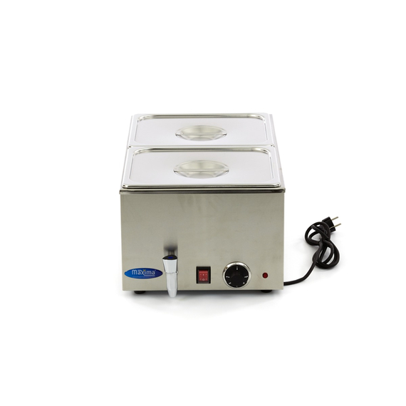 Maxima Gastro Bain Marie - mit Wasserhahn- inkl. 2 x 1/2 GN Set - Elektrisch, Bild 2